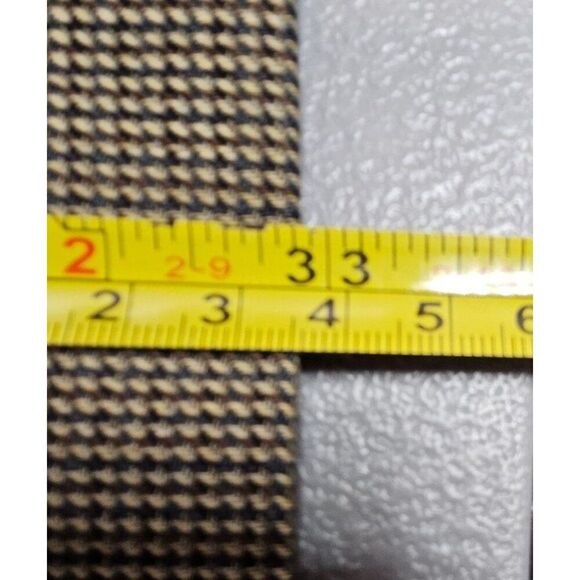 Lauren Ralph Lauren Mens 43L Tan Brown Houndstooth Wool Two Button Blazer - Picture 7 of 12